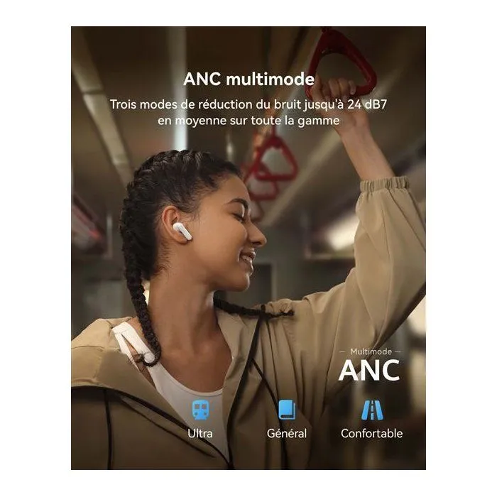 Huawei Freebuds SE 4 ANC - Écouteurs sans fil avec réduction active du bruit (ANC) - Blanc