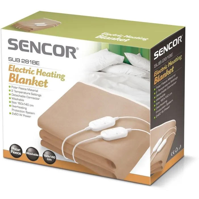 Sencor Couverture chauffante SUB 281BE