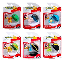 Jazwares Pokémon Clip 'n' Go minifigurines Poké Balls ver. 22 Assortiment (6)