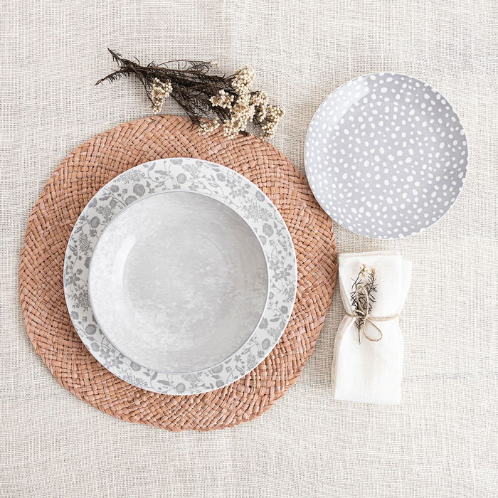 Service de Vaisselle Bidasoa Aquilea Gris Céramique 18 Pièces Service de Vaisselle Bidasoa Aquilea Gris Céramique 18 Pièces