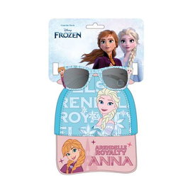 Cerdá Gorra Set Lunettes de Sol Frozen - Taille 53 cm - Bleu - Âge 3 ans et plus
