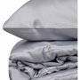BigBuy Home Parure de couette Satiné Gris 220 x 240 cm