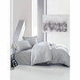 BigBuy Home Parure de couette Satiné Gris 220 x 240 cm