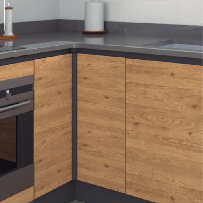 RINCOMATIC Charnière d'angle RINCOPLUS40 700mm Argent Mat Effet Inox