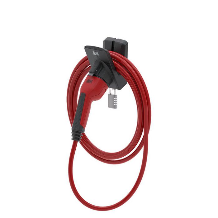 DEFA eConnect Station de docking mural Type 2 pour câble de recharge - Protection contre le vol, l'eau et la saleté