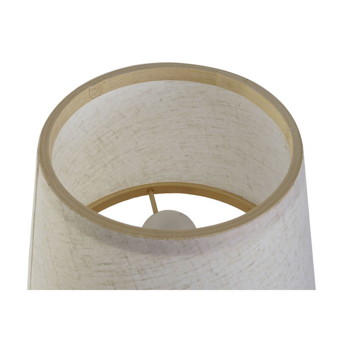 Lampe de bureau DKD Home Decor Marron Naturel Bambou 50 W 220 V 24 x 24 x 34 cm