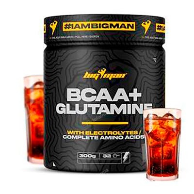 BIGMAN - BCAA Glutamine + Electrolytes 300 g - Saveur Cola - Complément Alimentaire BIGMAN - BCAA Glutamine + Electrolytes 300 g - Saveur Cola - Complément Alimentaire