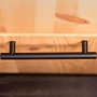 Rei 891h Poignée de meuble en acier inoxydable noir mat 128 mm