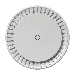 MikroTik cAP ax Point d'accès sans fil Wi-Fi 6 (802.11ax) dual-band 2.4 GHz et 5 GHz, CPU Quad core 1.8 GHz, 1 Go RAM, 2 ports LAN Gigabit avec PoE-out, montage plafond