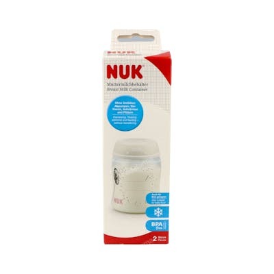 NUK Lot de 2 récipients pour lait maternel NUK Lot de 2 récipients pour lait maternel