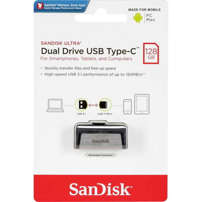 Sandisk Ultra Dual OTG 128 Go USB Type-C