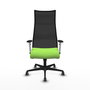 Piqueras y Crespo Chaise de Bureau Albacete Pistache et Noir