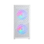 Mars Gaming MCVORTEXW Boîtier PC Micro-ATX, Panneau Mesh, FRGB, Fenêtre Vitrée, Blanc