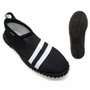 Chaussons Rayures Adultes unisexes Noir 39