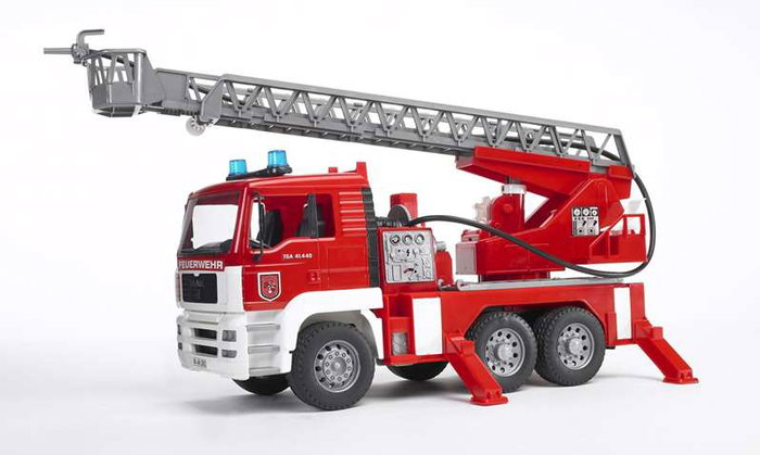 Bruder Camion de pompiers MAN TGA avec échelle, lumière et son 47x17x24 cm Bruder Camion de pompiers MAN TGA avec échelle, lumière et son 47x17x24 cm