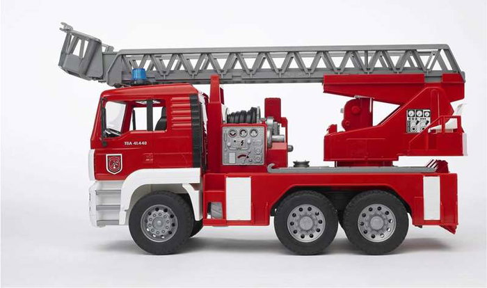 Bruder Camion de pompiers MAN TGA avec échelle, lumière et son 47x17x24 cm Bruder Camion de pompiers MAN TGA avec échelle, lumière et son 47x17x24 cm