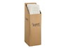 KIPIT Tabouret en plastique rembourré blanc