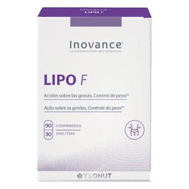 INOVANCE Lipo F 90Comp. - Complément alimentaire brûle-graisse avec extraits de plantes, carnitine, zinc et chrome