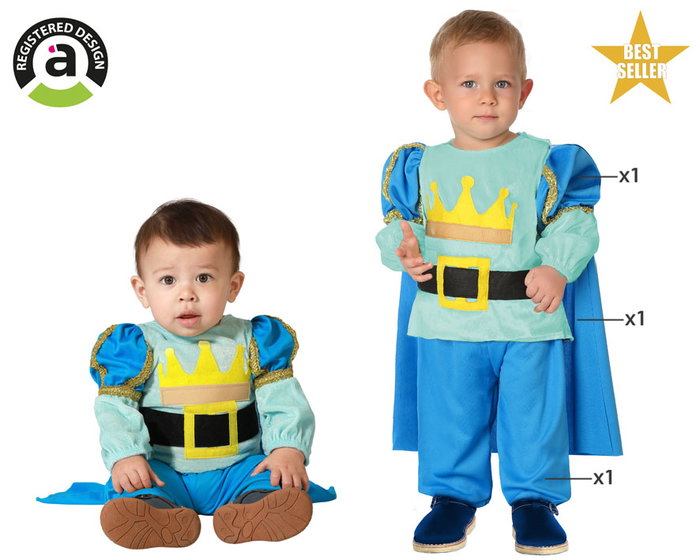 Atosa Déguisement Prince Bleu Bébé Atosa Déguisement Prince Bleu Bébé