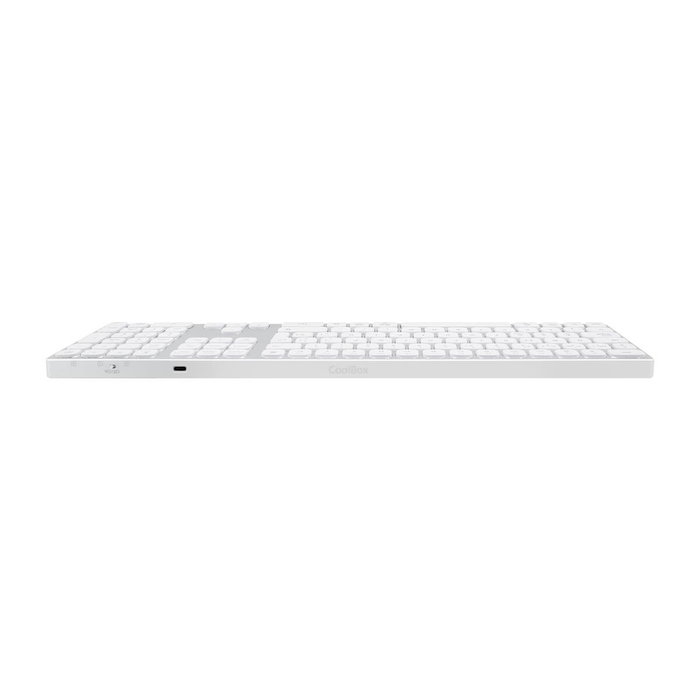 clavier et souris CoolBox COO-TEW02-BKW Blanc