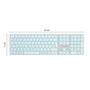 clavier et souris CoolBox COO-TEW02-BKW Blanc