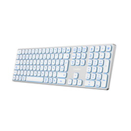 CoolBox Moonlight Key B431 Clavier sans fil rétroéclairé Argent/Blanc