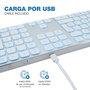 clavier et souris CoolBox COO-TEW02-BKW Blanc