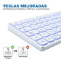 clavier et souris CoolBox COO-TEW02-BKW Blanc