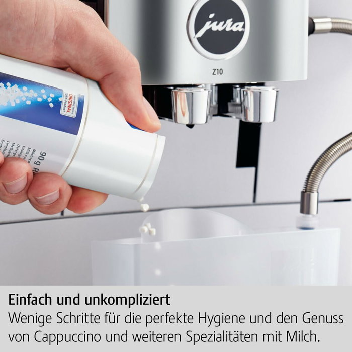 Jura Détergent Recharge pour Système de Lait - Mini-tabs 90 g - Sans Phosphates