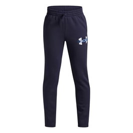 Pantalon de Sport pour Enfant Under Armour Rival Flc Cblck Grphc Jgr Noir L