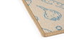 Kinvara Alfombra Multiusos Organic 40x90 cm Bleu Beige Vert Polyamide (Set de 24)