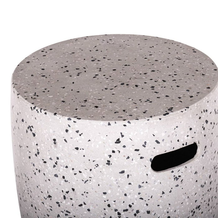 BigBuy Home Tabouret Terrazzo Blanc 40 x 40 x 45 cm BigBuy Home Tabouret Terrazzo Blanc 40 x 40 x 45 cm