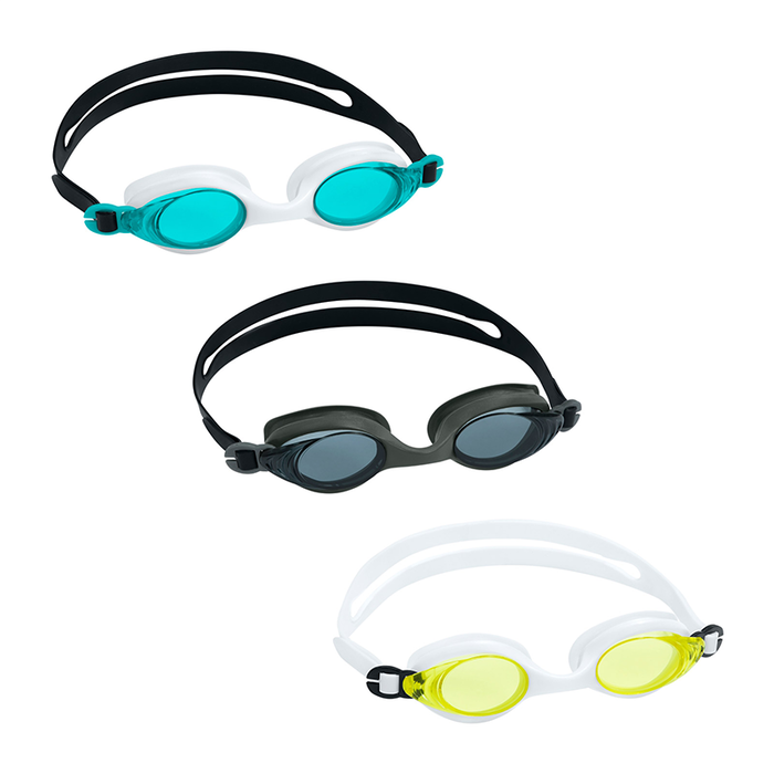 Bestway 21130 Lunettes de Natation Enfant Anti-buée Silicone Adultes +14 Ans Plage et Piscine
