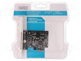 DIGITUS Carte informatique PCIe D-Sub 25pin femelles 1,5Mbps