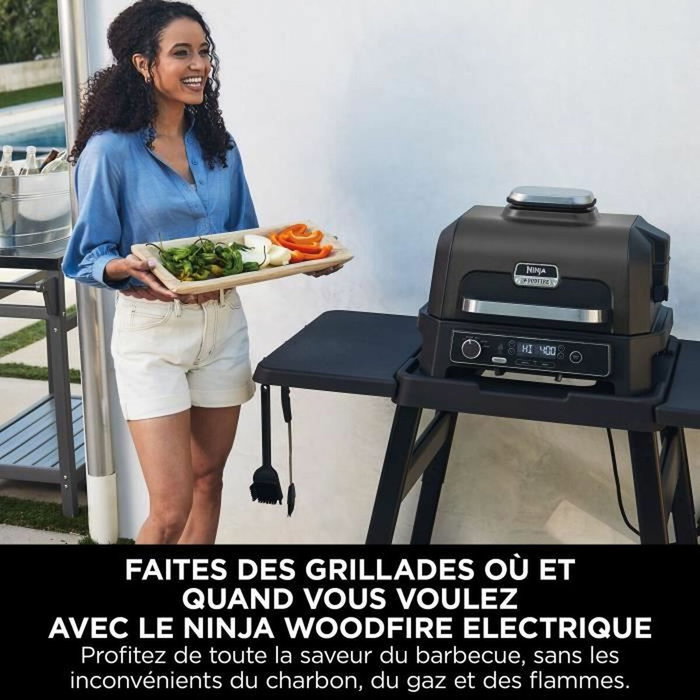 Ninja Woodfire Pro XL OG850EU Bleu-gris et inox Ninja Woodfire Pro XL OG850EU Bleu-gris et inox
