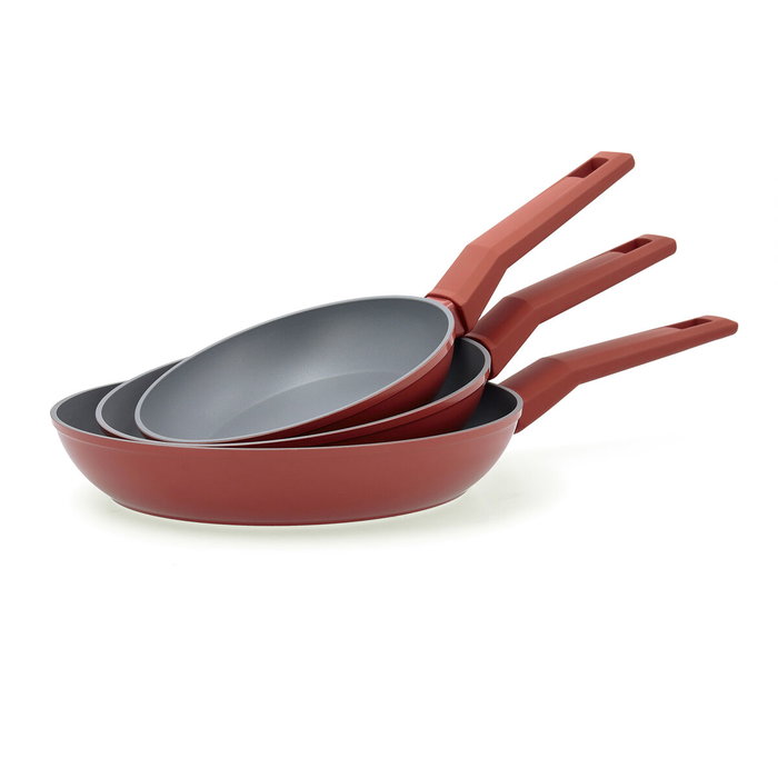 Bidasoa Zocco Set de 3 poêles en aluminium forgé, 18-22-26 cm, 2 couches antiadhésives Bidasoa Zocco Set de 3 poêles en aluminium forgé, 18-22-26 cm, 2 couches antiadhésives