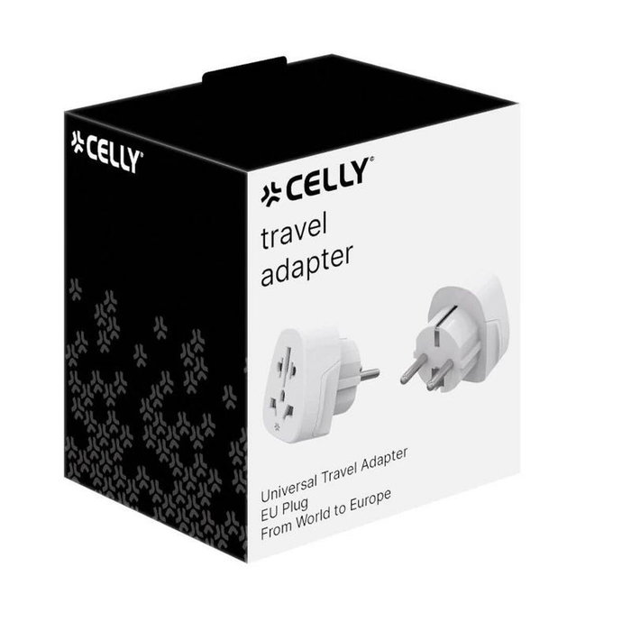Chargeur mural Celly TRAVELADAPTER Blanc