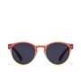 Hawkers Lunettes de Soleil BELAIR KIDS Rondes Unisexe Orange Gris Foncé Filtre UV C3 Polycarbonate