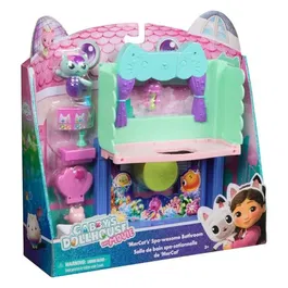 Spinmaster - Playset Salle de Bain Deluxe Gabby et la Maison Magique avec Figurine Chat - Jeu d'imagination Enfant dès 3 Ans