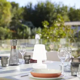 LUMISKY - Lampe à poser rechargeable sans fil LADY MINI, H 22 cm, LED dimmable blanc chaud