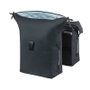 BASIL 725868 Sacoches doubles SOHO avec LED intégré imperméable noir 41L pour porte-bagages vélo unisexe