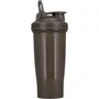 Virtus Shaker Mixeur 500 ml avec Boule Agitation et Compartiment à Poudre - Gobelet Sport pour Boissons Protéinées - Noir