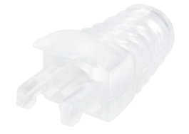MicroConnect Manchon de décharge de traction pour câbles Cat5e, Cat6, Cat6A jusqu'à 6,5 mm, Transparent, 100 pièces