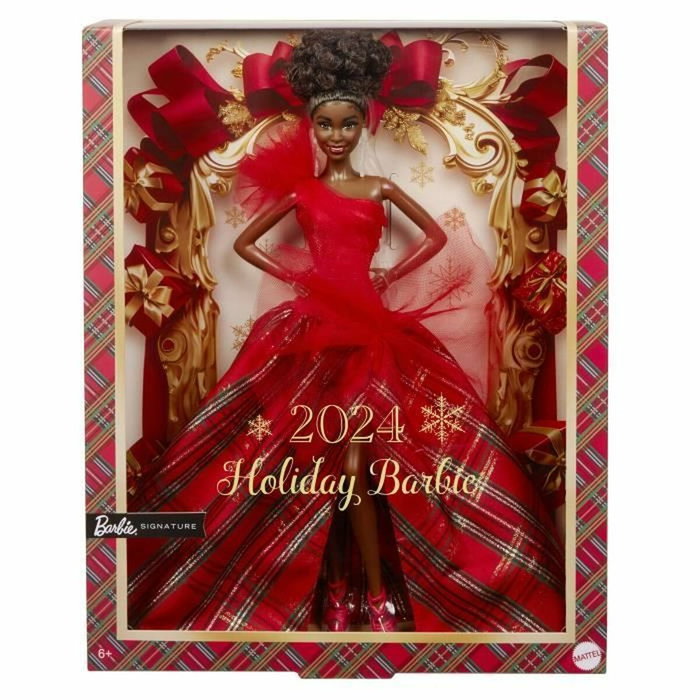 Barbie Poupée Joyeux Noël Brune HRM62 Barbie Poupée Joyeux Noël Brune HRM62