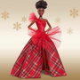 Barbie Poupée Joyeux Noël Brune HRM62