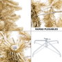 BigBuy Home Sapin de Noël Or Métal Plastique 120 X 120 X 240 CM
