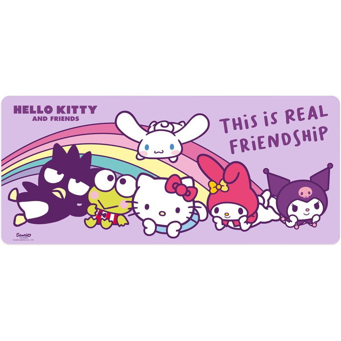 HELLO KITTY Tapis de souris gamer pour bureau de 80 x 35 cm avec Hello Kitty and Friends