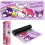 HELLO KITTY Tapis de souris gamer pour bureau de 80 x 35 cm avec Hello Kitty and Friends