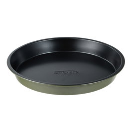 San Ignacio Moule rond expert en acier au carbone antiadhésif ∅25 x 3 cm vert olive