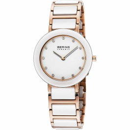 Bering 11429-766 - Montre femme rose et blanc